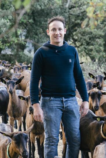 Matthieu Bouette, Eleveur de chèvres à Fajac-en-Val