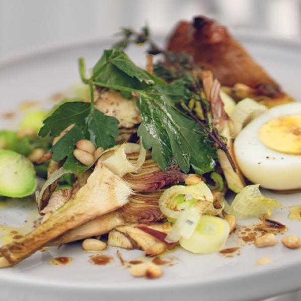 recette salade de printemps avec des produits de la marque Pays Cathare